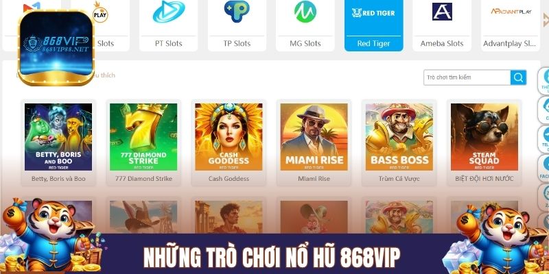 Những trò chơi nổ hũ thú vị khi tham gia 868VIP 