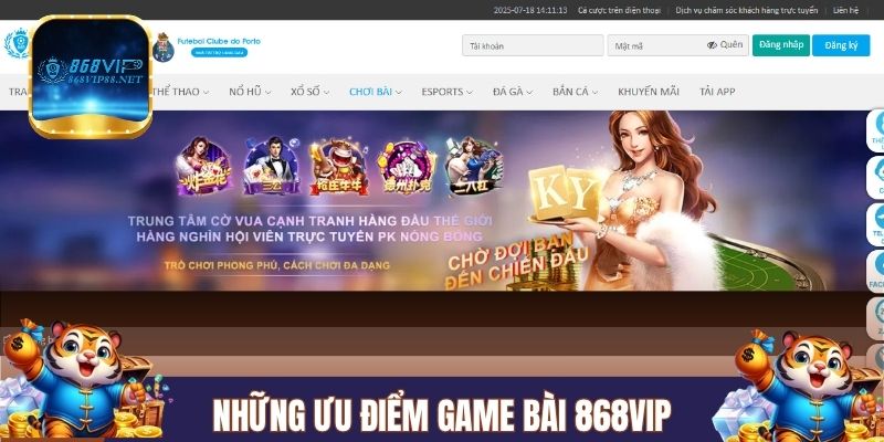 Những ưu điểm nổi bật khi tham gia game bài 868VIP
