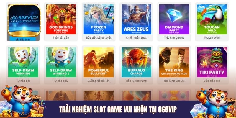 Trải nghiệm slot game vui nhộn 868VIP